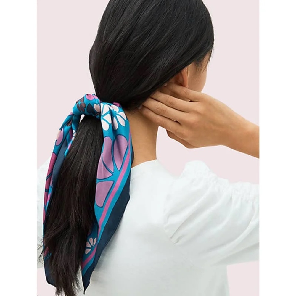 kate spade NWT Spade Clover Patchwork Hair Tie